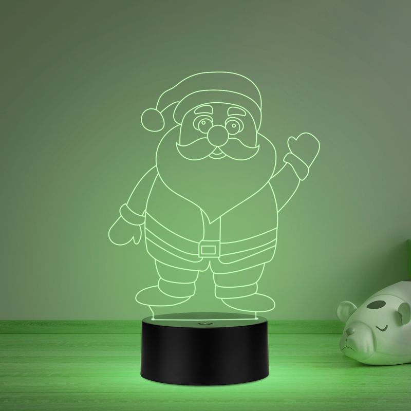 Santa Claus Led Night lamp 16 Color Changing Light & Remote Control Gift for Christmas